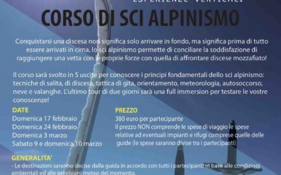 CORSO SCI ALPINISMO 2019