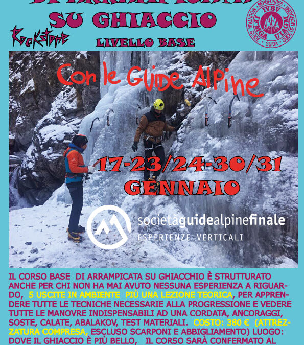 CORSO ARRAMPICATA SU GHIACCIO 2021